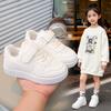 Boys' and girls' white sneakers, new spring and autumn shoes, children's non-slip casual sneakers, soft-soled baby sports shoes
