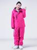 Damen Oversized Wasserdichter Skianzug & Hosen-Set