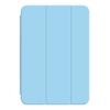 For iPad mini (2024) Case Magnetic Attachment PU Leather Tri-fold Stand Shockproof Cover