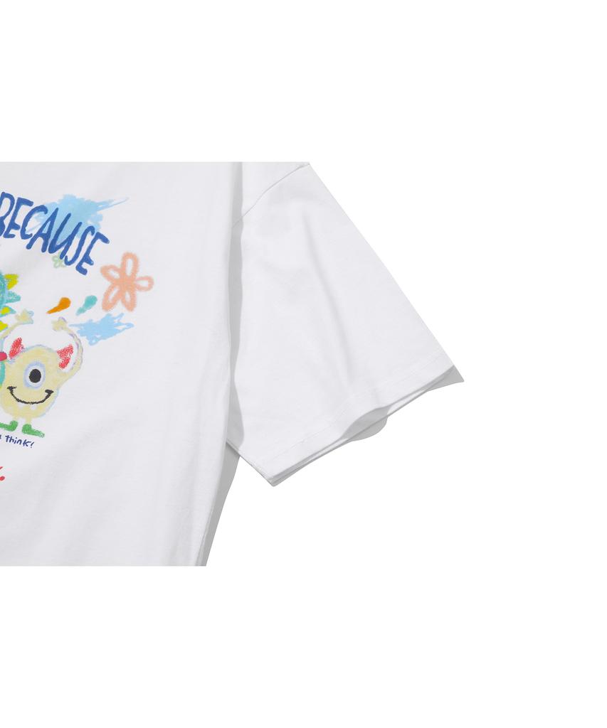 CPGN STUDIO Dtp Happy Day White Short Sleeve T-Shirt