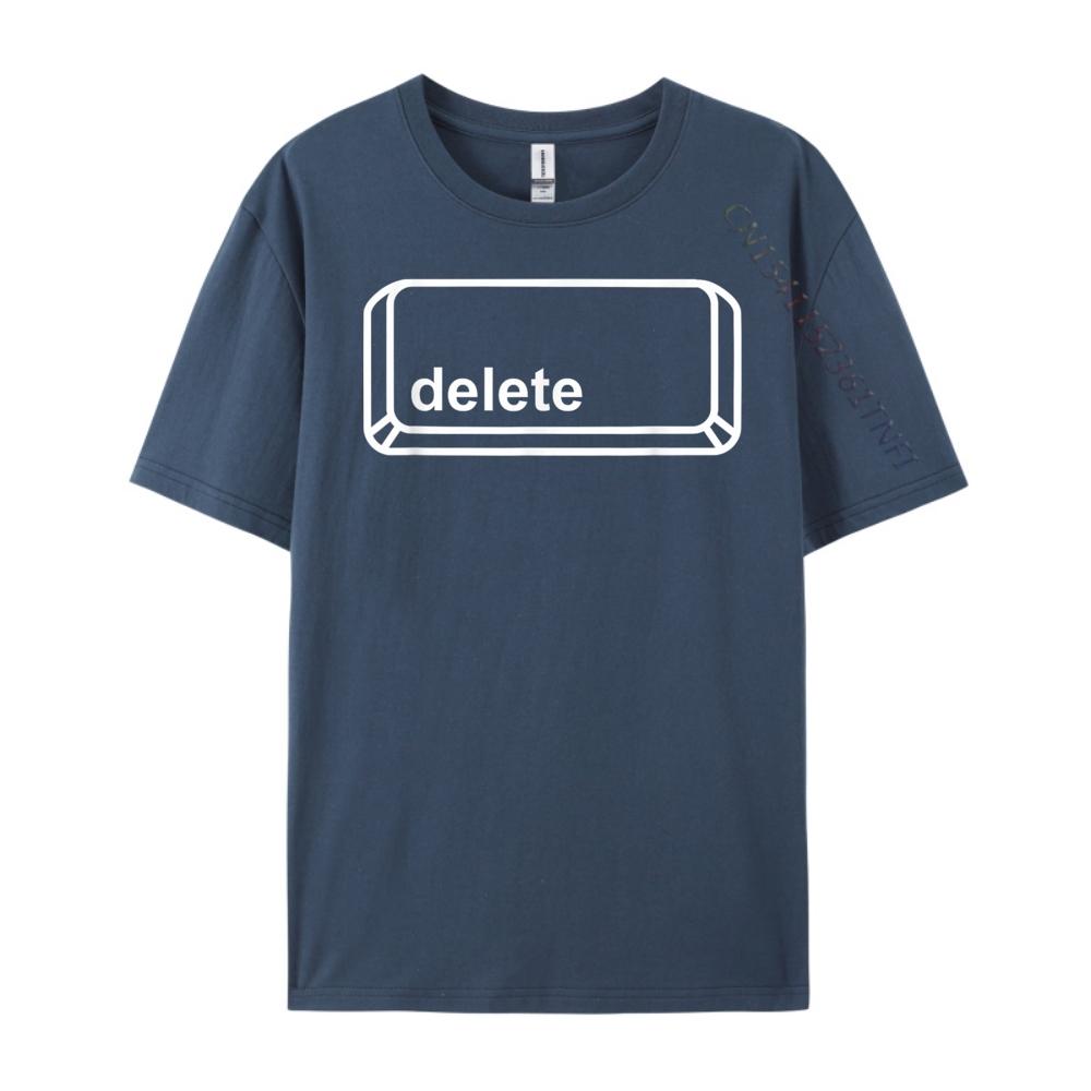 

Delete Button Computer Key Halloween Group Costume Dark Black Graphic T Shirts Luxury Brand High Quality Camiseta 3XL