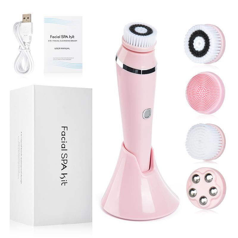 Waterproof Facial Face Cleaner Silicone Face Brush Electric Facial Cleaning Brush Silicone Massage Face Cleansing Scrubber