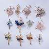 High-End Rhinestone Ballet Dancer Brooch for Women
