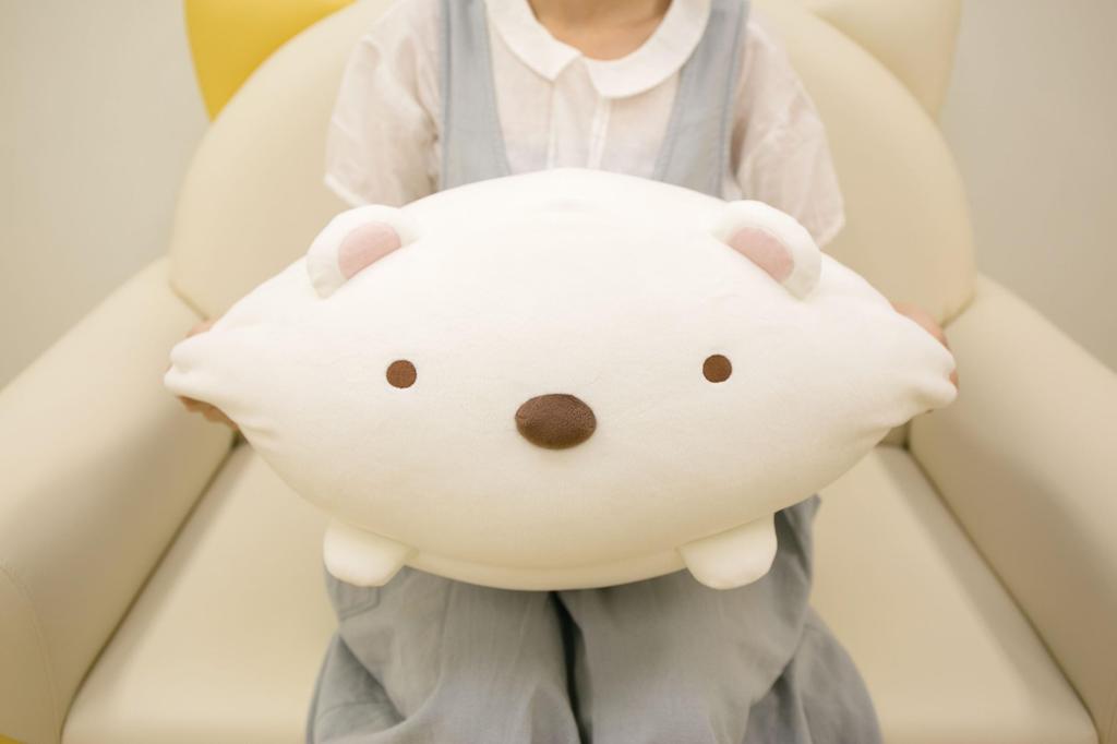 MR78001 Sumikko Gurashi Super Mochimochi Daifuku Cushion Polar Bear