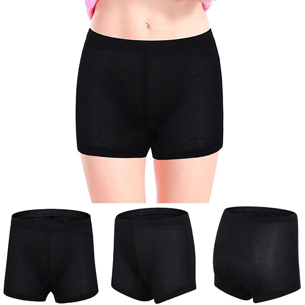 Women Ladies Bike  3D Gel Padded Bike Underwear Riding Underpants Safe