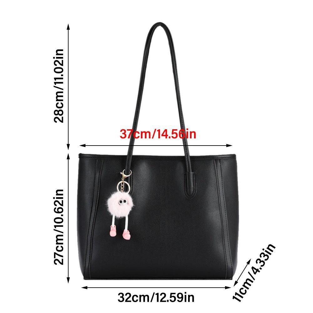 Borsa shopper da donna e ragazza, borsa tote in pelle PU di lusso, grande capacità, borsa a mano, borsa a tracolla di qualità