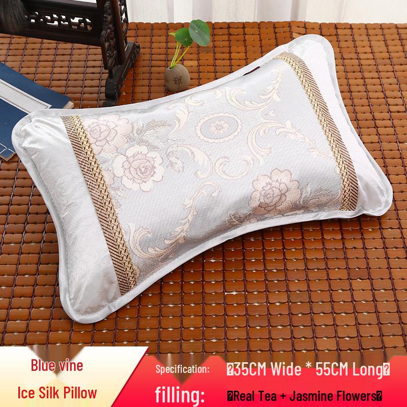 Bamboo Cooling Summer Pillow - Ice Silk Rattan for Dormitories