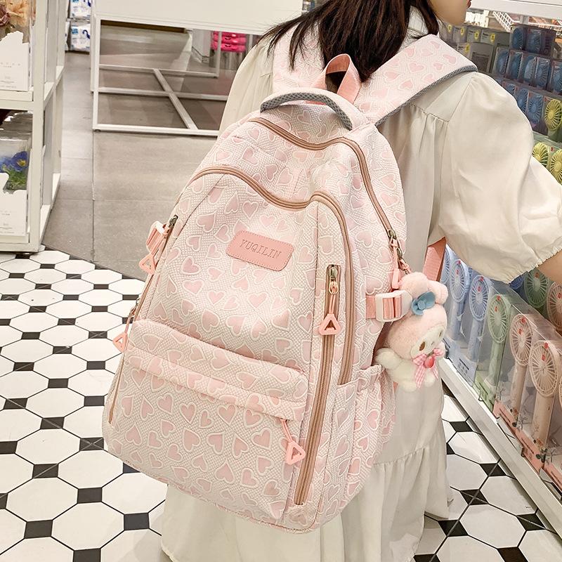 Girls Primary School Students Love Junior High School Students Backpacks Children High School Students Backpacks
