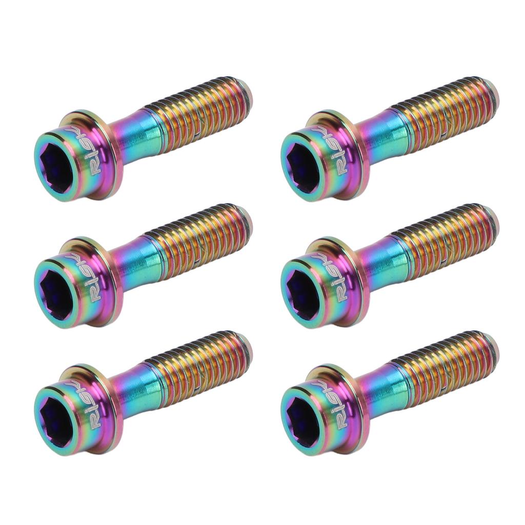 6Pcs M5x18mm Bike Fixed Stem Bolts Bike Brake Lever Fixing Bolts for Mountain Road Bike Colorful