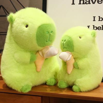 The Same Banana Green Capybara Kapibara Doll Cute Capybara Plush Toy For Girls Valentine'S Day Gift