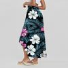 Women's Fashion Casual Printed Slit Ruffle High Waisted Fluttering Shorts Skirt