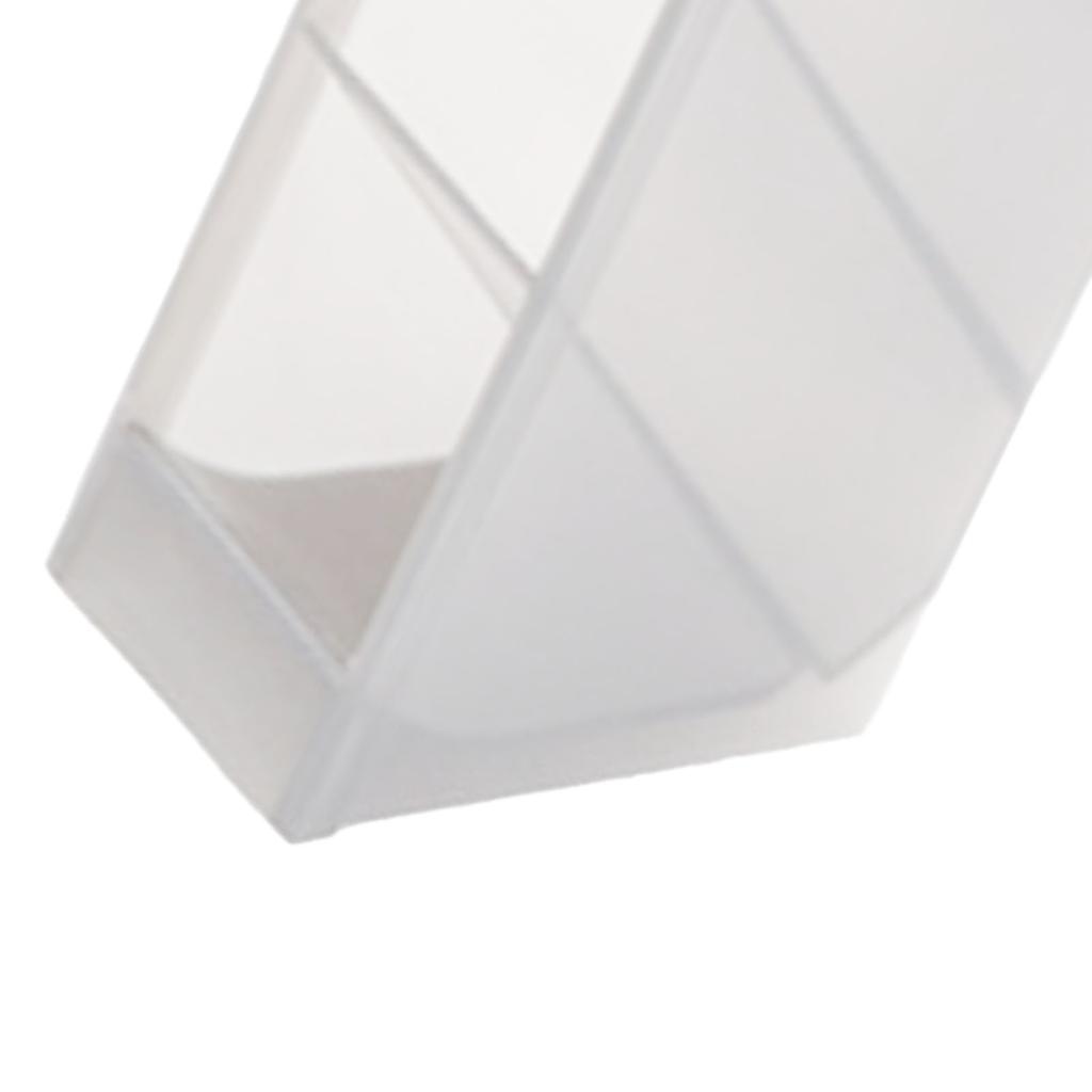 Desktop Aufbewahrungsregal 4 Fächer Transparentes Plastik Schräger Stifthalter für Wohnheim Student Transparent