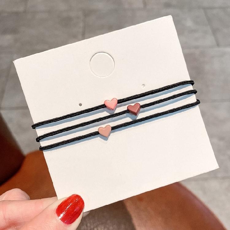 3PCS Lovely Hair Bands Love Heart Hairband Girls Spring Summer Hair Accessories