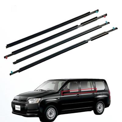 Black Water Deflector & Sealing Strip for Toyota Probox 2002-2014 Window Trim
