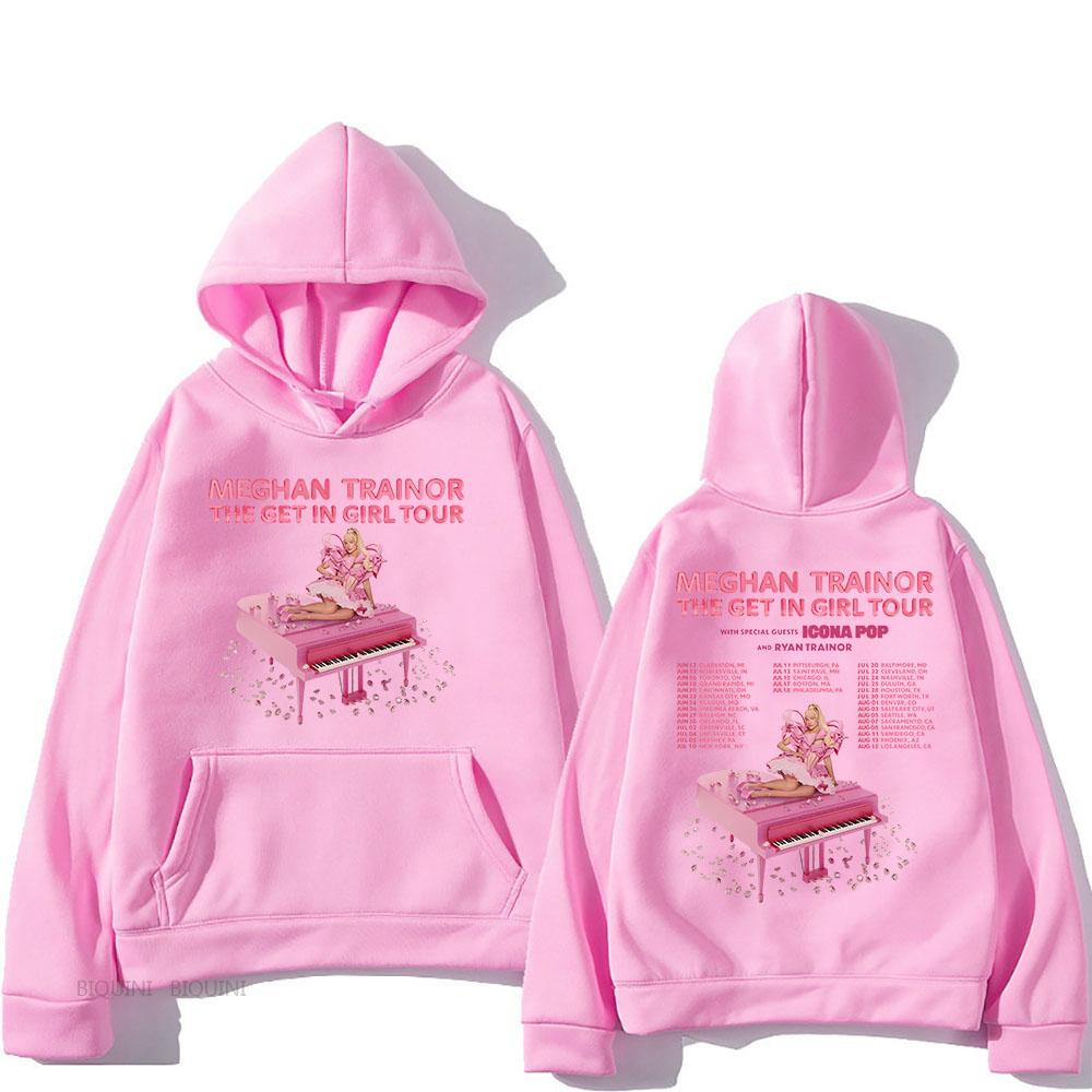 

The Get in Girl Tour 2026 Hoodies Meghan Trainor Toy with Me Printing Sweatshirts Hooded Long Sleeve Male Pullovers Unisex Hoody S