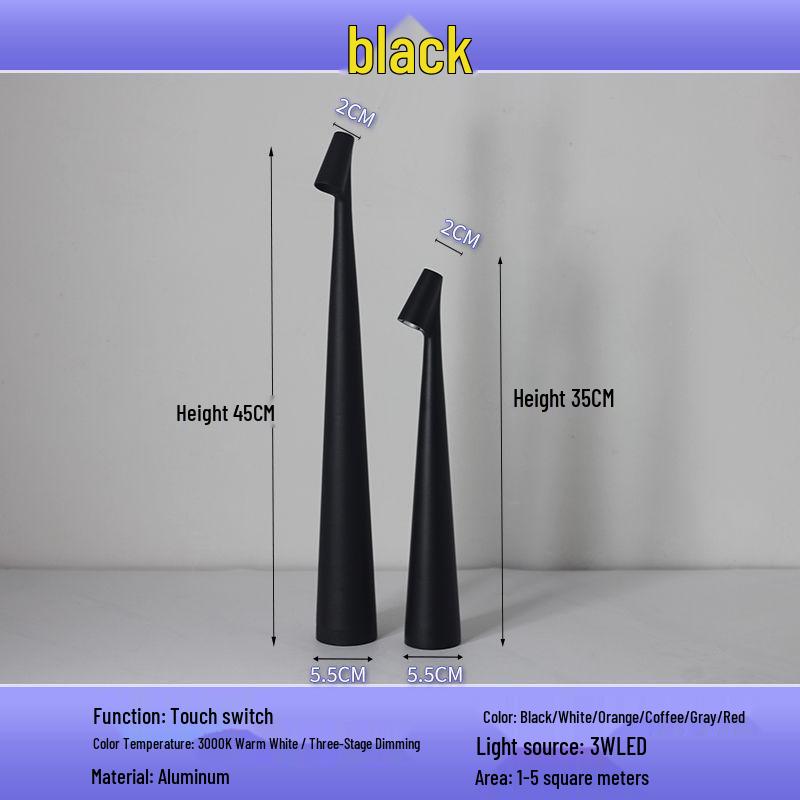 Designer Style Tall Desk Lamp: Modern Minimalist Ambient Light for Bedside or Reading
