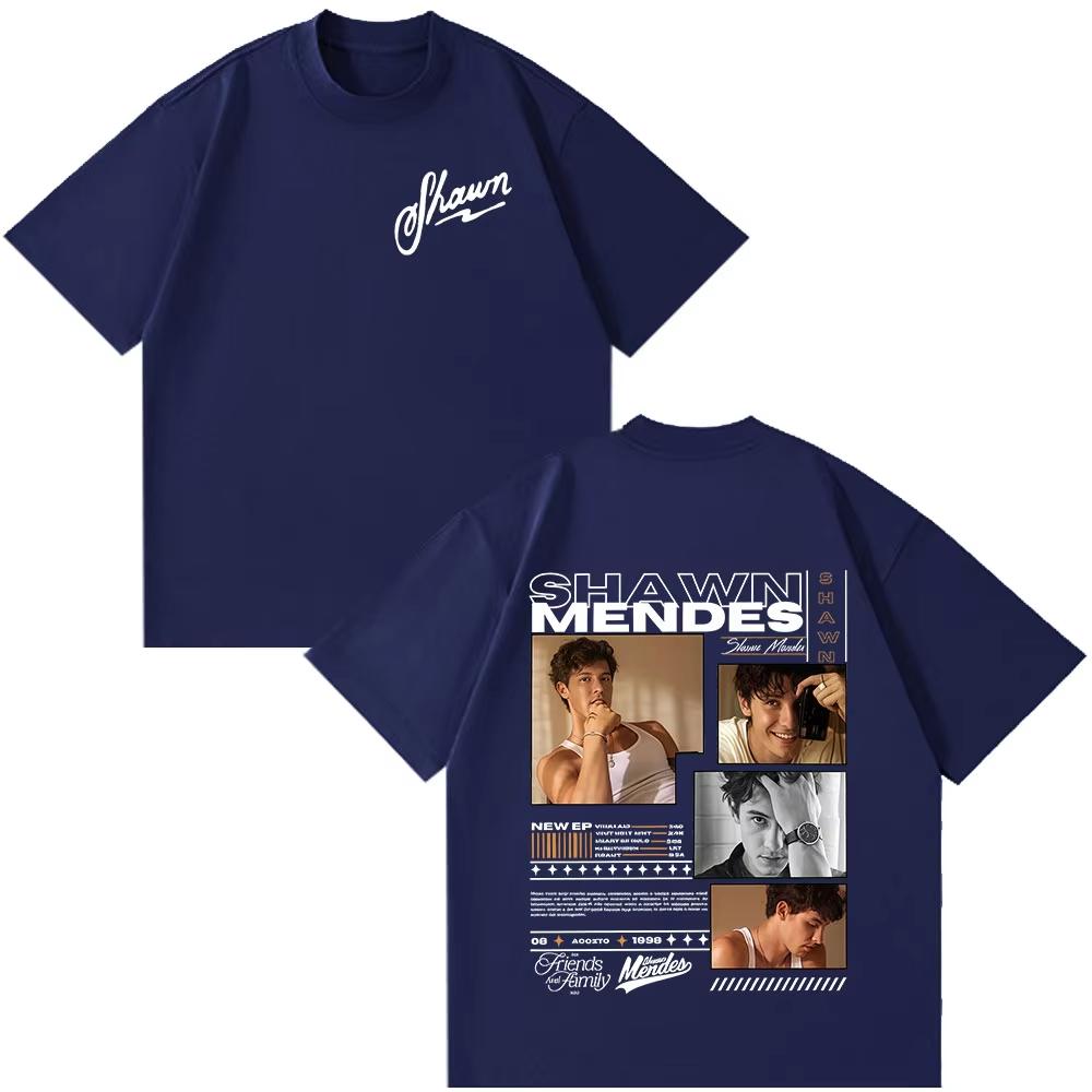 Rapper Shawn Mendes Tour Album 2025 Graphic T Shirt Men Women Hip Hop Fashion Short Sleeve T-shirts Cotton Casual Tee Shirt Tops