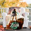 1pc Game Zelda Theme Blanket - Digital Print, Polyester, Cozy for All Seasons, Perfect for Outdoor, and Travel