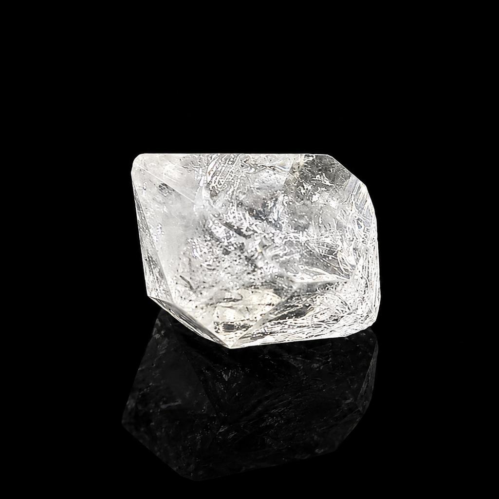 Herkimer Diamond Crystal Stone | Clear Quartz Gemstone (18 Carat) 18 Carat белый