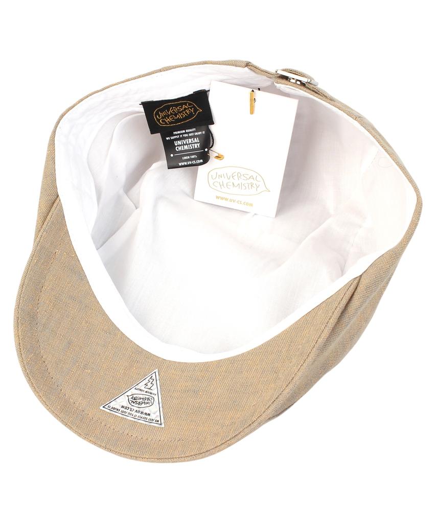 Yunibeosyeolkemiseuteuli Linen Gd Logo Beige Hunting Cap