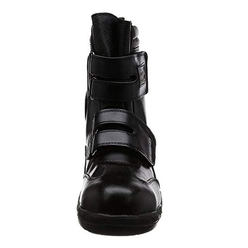 CO-COS nobuoka Pro Sneakers, JSAA Certified, Velcro-Type, Sweat-Absorbent Lining, Oil-Resistant Sole, Ziproa, Men's, Black, 30 cm