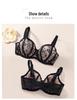 European & American Plus Size Anti-Sagging Mesh Lingerie Bra for Large Busts