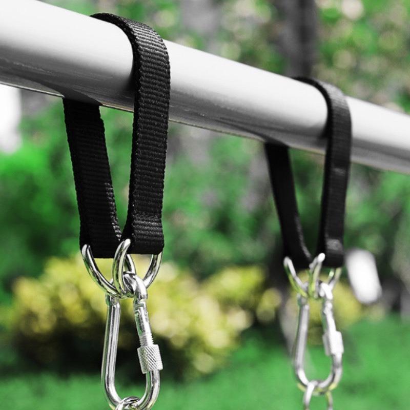Set of 2 Versatile Outdoor Straps That Are Useful for Camping, Swings, Sandbags, Loops, And Extensions.