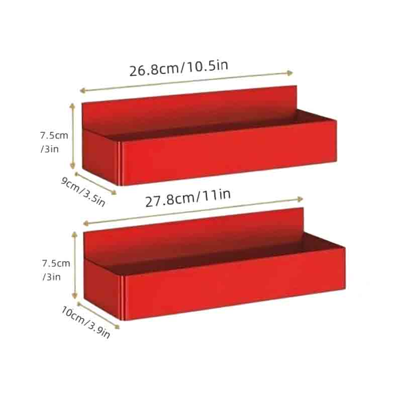 Magnetic Storage Basket Refrigerator Side Organizer Plastic Spice Rack for Kitchen Microwave Washing Machine No Drilling