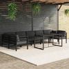VidaXL Garden Lounge Set 8 Pcs with Cushions Patio Furniture Terrace Furniture Set Outdoor Furniture Aluminium 3115926