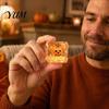 Anxiety Relief Toy Halloween Ghost Cube Squeeze Toy, Pumpkin Bat Stress with Clear Snowflake, Hand Relaxation Sensory for Party Favors