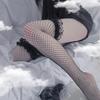 Roztomilý krajkový top Stehna Vysoké punčochy Elastická síťovaná přes kolena Medias De Mujer Kawaii Anime Cosplay Punčochové zboží Sexy spodní prádlo