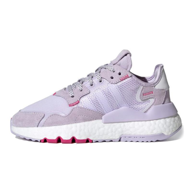 

Adidas Originals Nite Jogger Амортизирующие износостойкие детские lifestyle кроссовки Светло-фиолетовые кроссовки для подростков FV4557 40