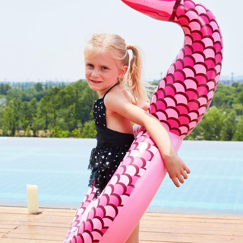 Mermaid Baby Inflatable Anti-Tip Swim Ring Seat
