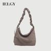 Large Capacity Simple Fashion Casual Pleated Crossbody Shoulder Tote Bag