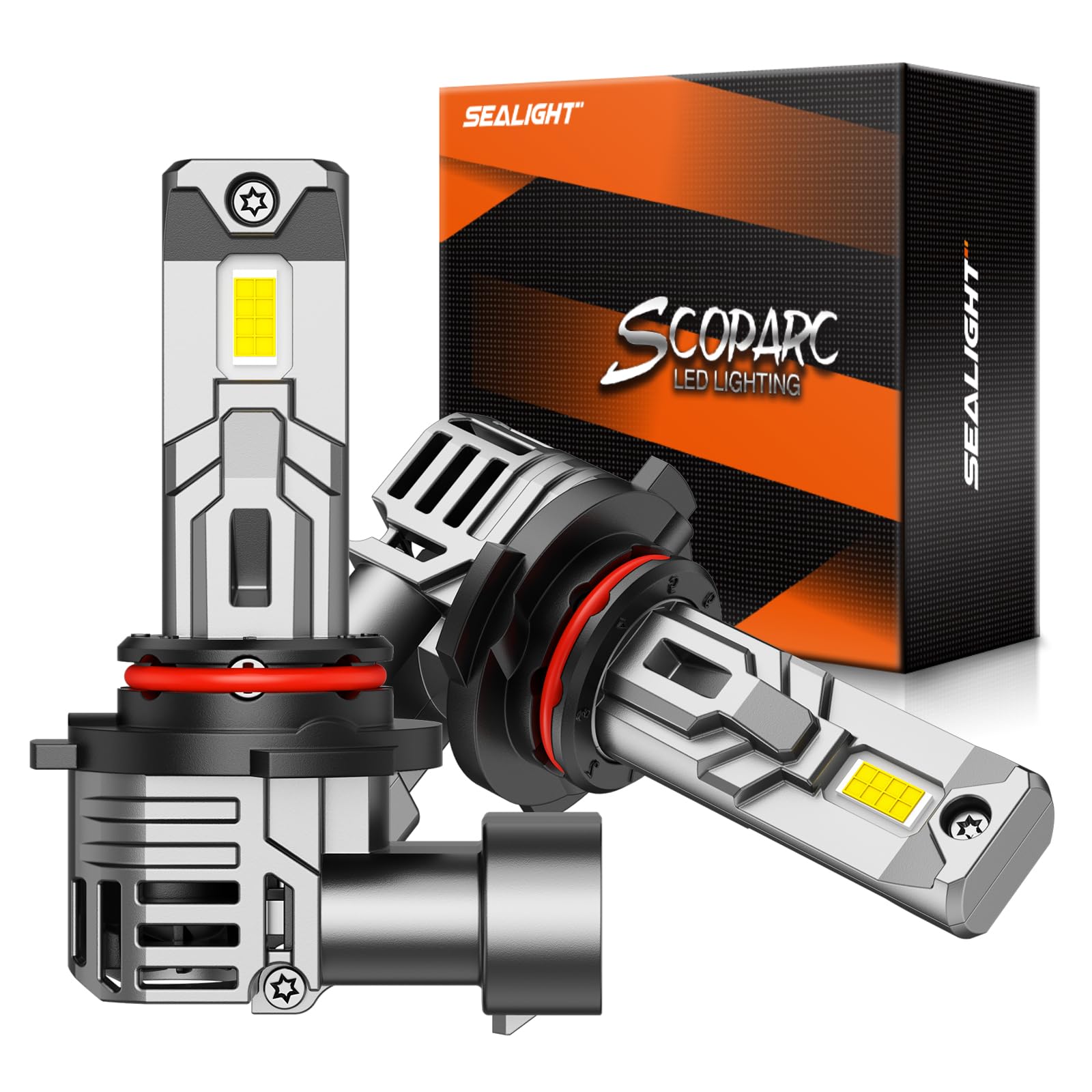 

SEALIGHT 9006 HB4 LED Super Mini Brightness 7535CSP Vehicle Inspection 6500K Headlight, 20,000LM, Bright, 11 Size, 600% Boost, Chip, Fan, Built-in