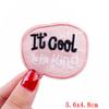 Positive Energy Letter Patch Cartoon Inspirational Quotes Embroidered Patches Iron On Patches For Jeans Jackets Sew Patch DIY