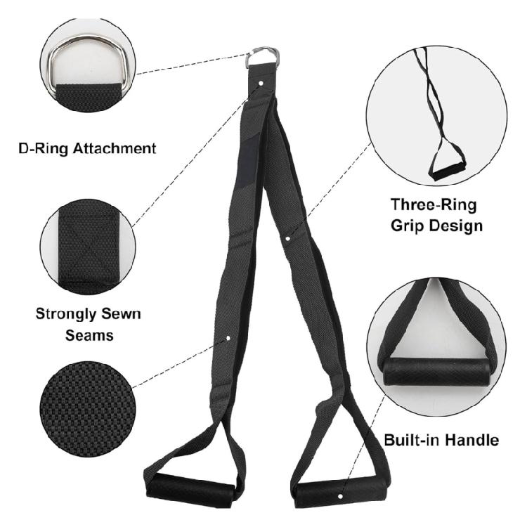 Nonslip Tricep Workout Rope Thick Padding Cable Machine Accessory For Pushdowns Rows And Arm Sculpting