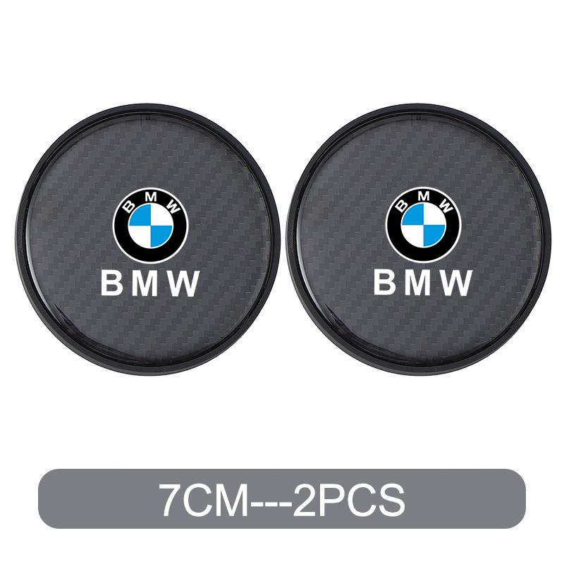 BBKS3 2PC 7CM Silicone Car Water Cup Pad Coaster Non-slip Mat For BMW 1 3 5 7 Series X1 X3 X4 X5 F10 F15 F16 F20 F30 F18 F25 M3 M4 E34