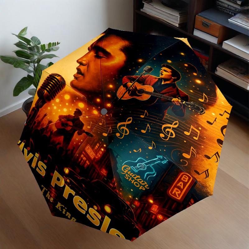 Rock Star Performance Umbrella 8-Frame for Travel, Camping, Casual Lightweight Portable Umbrella, Essential for Every Family Holidays Gift
