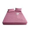 Quilted Waterproof Mattress Cover Embossed Bedding Mattress Protector Anti-mite Anti-bacterial Fitted Bed Sheet No Pillowcase