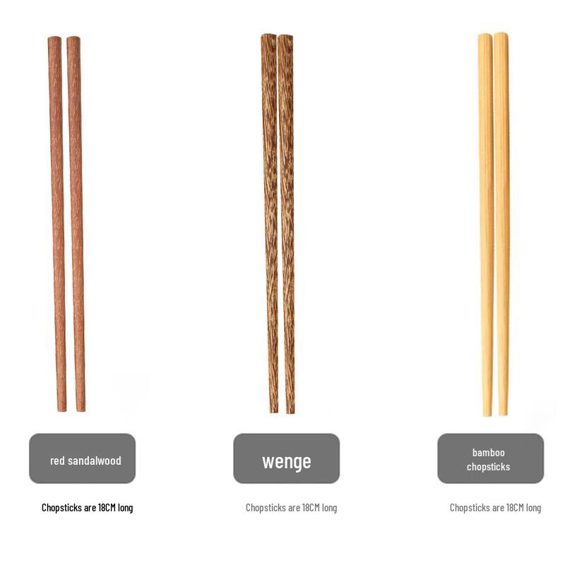 Alishan 18cm Wooden Kids' Chopsticks (20 Pairs)