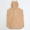 pompkins BABY Organic Cotton Bath Poncho Made in Japan Y-1344 100% [Rabbit/Bear/Frog Series] (Bear)