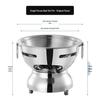 304 Stainless Steel Single-Serving Hot Pot for Shabu Shabu