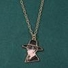 Kpop Demon Hunters Saja Boys Anime Necklace Cartoon Metal Pendant Creative Fashion Cosplay Jewelry Accessory Gift For Fans