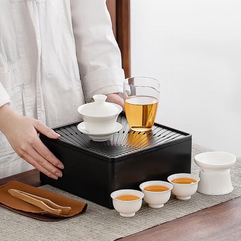 CHANGSHEGNYUAN Portable Ceramic Travel Tea Set