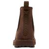 Clarks Two-Layer Cowhide Round Toe Lightweight Mid-Calf Chelsea Boots 3Cm Men boots Brown 261789887