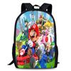 Mario Super Bros School Backpack Large Capacity Oxford Schoolbag Kids Gifts