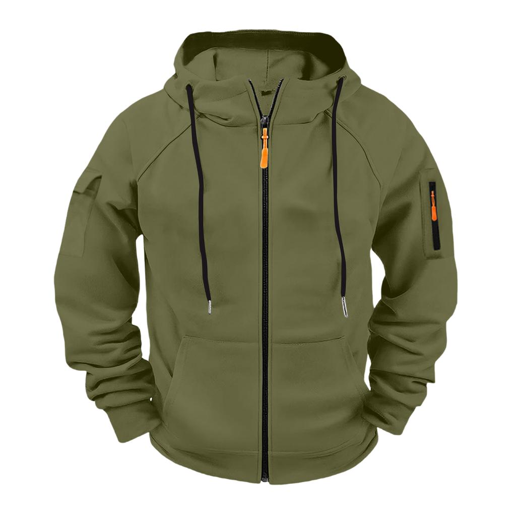 Men Athletic Workout Jacket Fashion Sweatshirt  Pockets Fall Fashion  Oversized Hoodies
