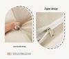 Corduroy Triangle Headboard Cushion - Soft Upholstery, Large Washable Lumbar & Backrest Pillow for Double Bed