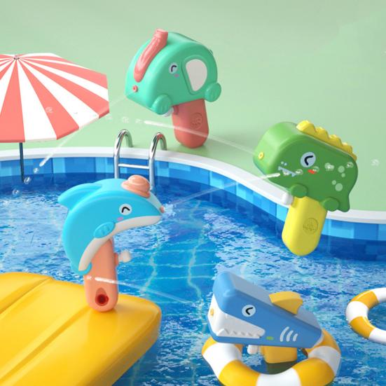 Cartoon Animal Mini Water Squirter for Kids Manual Squeeze Toy for Pool Beach Outdoor Play Fun Summer Bath Gift for Toddlers Children
